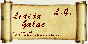 Lidija Galac vizit kartica